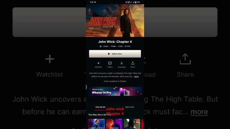 Télécharger le film John Wick 4 Hd Streaming depuis Mediafire